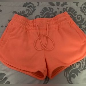 Bright orange shorts